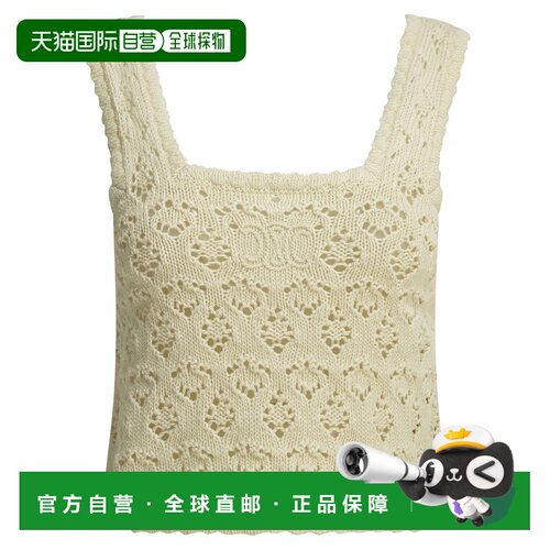 CELINE 女士背心吊带 RC0CU3B5701OW SS2026 米白色 无袖吊带
