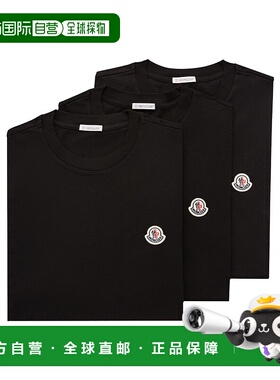 MONCLER 男士T恤 J20918C00022829H8999 CO 黑色