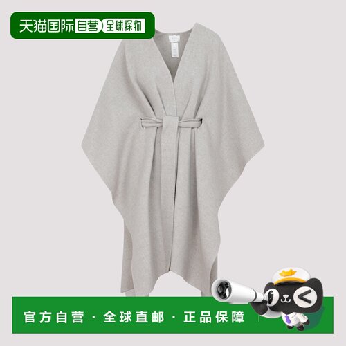 THE ROW 女士斗篷 5977W2147LTG SS2022 灰色 V领长款大衣披肩