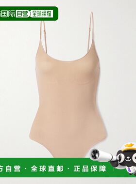 1h可退 潮奢 SKIMS 女士 Thong 透视无缝土褐色连体衣 BDTHG8200W