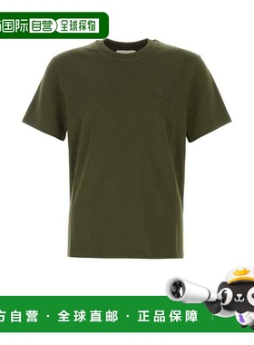 Ami Paris 男士T恤 UTS027726376 CO 绿色 Adc T-Shirt