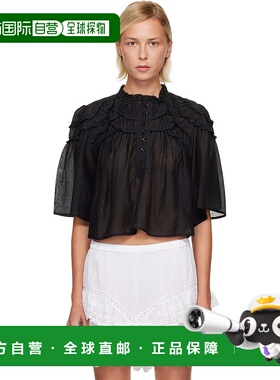 1h可退 潮奢 ISABEL MARANT 女士 黑色 Carmen 上装 HT0665FBB3J0