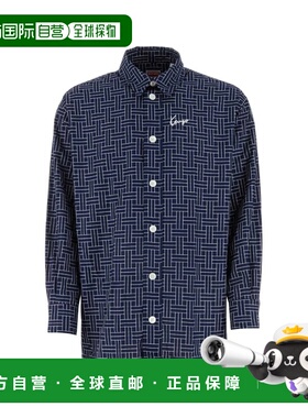 KENZO 男士衬衫 FE65CH5109JD77 SS2024 蓝色 长袖衬衫