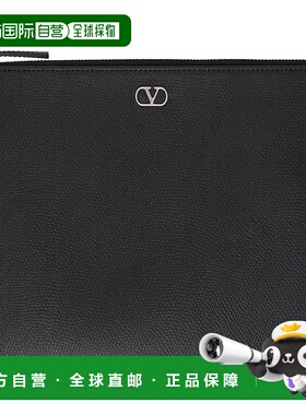 1h可退 潮奢 Valentino 华伦天奴 男士 黑色 VLogo Signature Gra