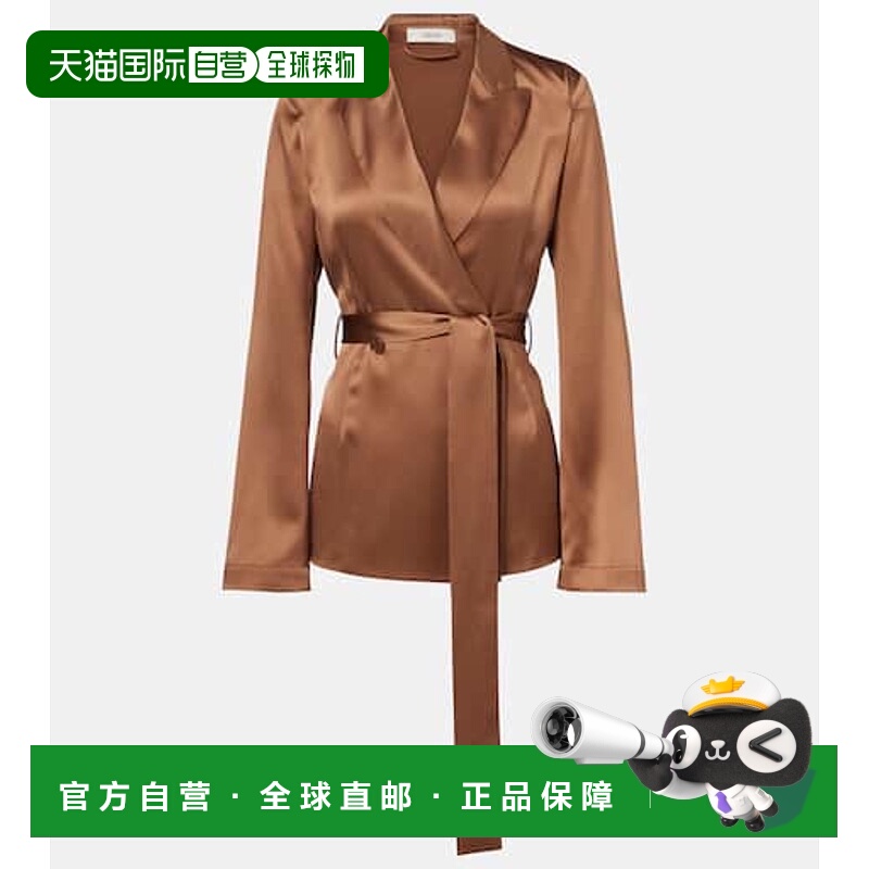 1h可退 潮奢 JOSEPH 约瑟夫 女士 Archer 双排扣真丝缎面西装外套