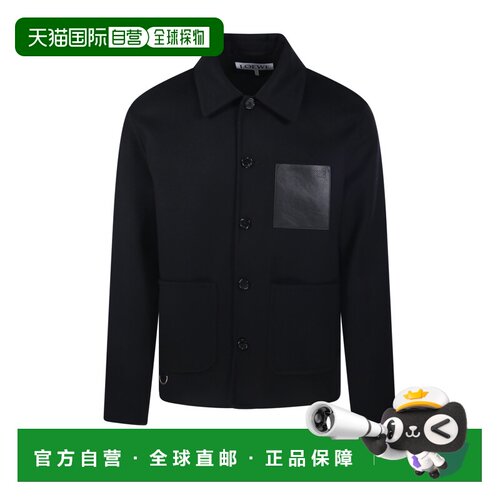LOEWE 男士夹克 H526Y02W931100 CO 黑色 'Workwear' jacket