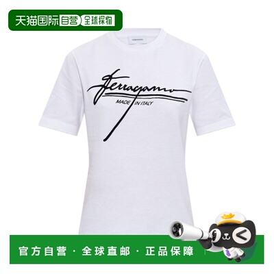 SALVATORE FERRAGAMO 女士短袖T恤 13H557787047 AW2025