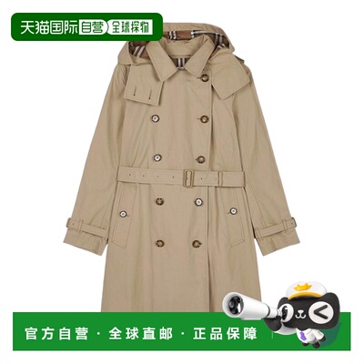 BURBERRY 女士外套 81122231 AW2025 花色 Telford连帽风衣