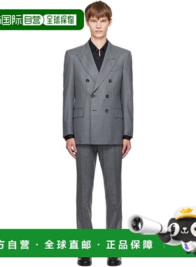 1h可退 潮奢 Tom Ford 汤姆 福特 男士 灰色 Woolen Flannel Dyll