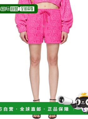 1h可退 潮奢 versace 范思哲 女士 粉色 I ♡ Baroque 短裤 102014