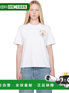 1h可退 潮奢 Casablanca 女士 白色 Casa Way Mountain T 恤 WPF2