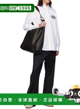 DIESEL 男士衬衫 A146340PCAL100 SS2025 白色 'S-Simply-D' shir