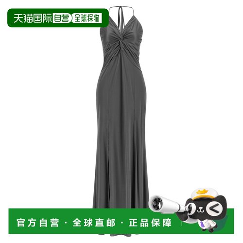 PINKO 女士连衣裙 107433A3G2I99 AW2026 灰色 Front knot dress