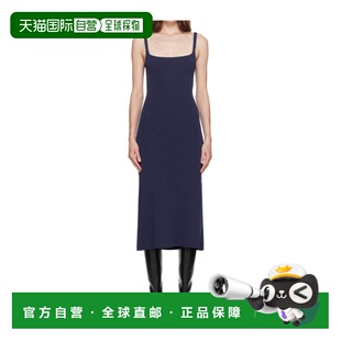 蓝色 STAUD SS2024 4542798NVYNVYNAVY Paityn方领连 女士连衣裙