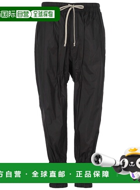 RICK OWENS 男士休闲裤  RU02E1383NP09 AW2025黑色卫裤