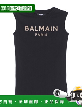 BALMAIN 女童连衣裙 BU1C72Z0057930OR SS2024 黑色