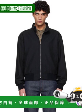 1h可退 潮奢 A.P.C. 男士 黑色拉链夹克 PSALPH32047