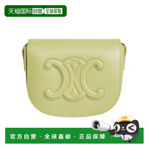 CELINE 女士单肩包 198263DU315LJ AW2023 绿色 FOLCO光滑牛皮革