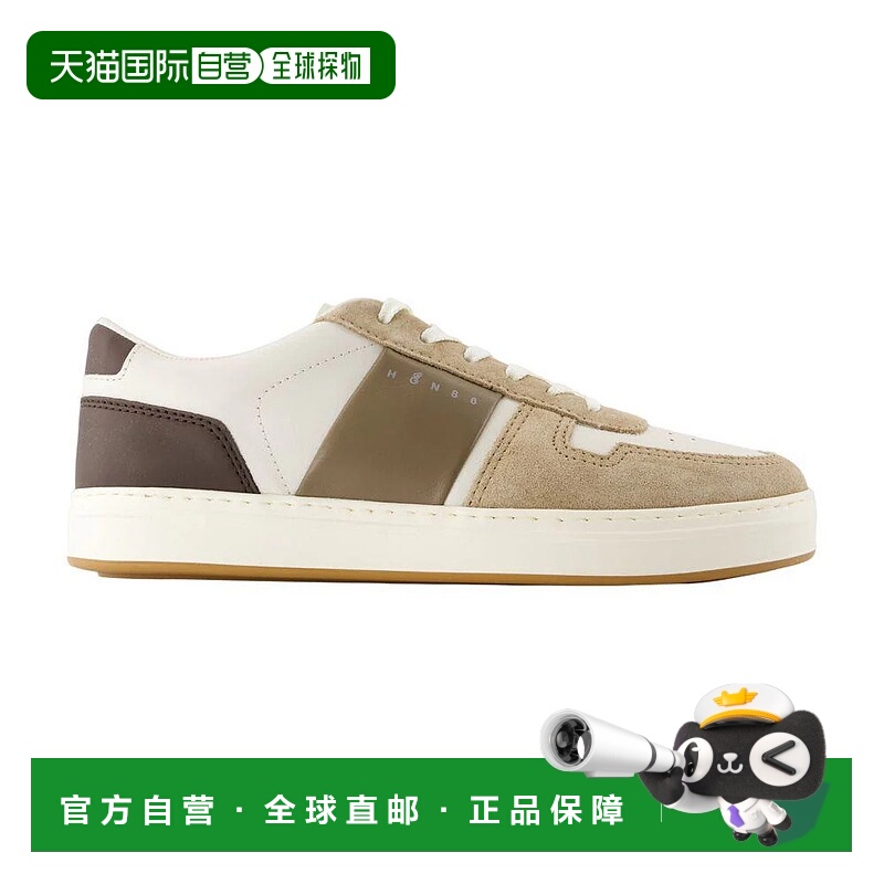 1h可退 HOGAN 男士运动鞋 HXM6680FL30UHC AW2025 浅棕色 Hogan H
