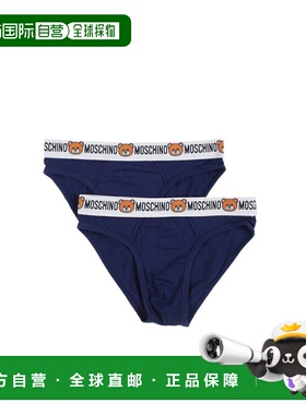 潮奢 Moschino 莫斯奇诺 男士 内裤 blue蓝色 舒适时尚三角裤