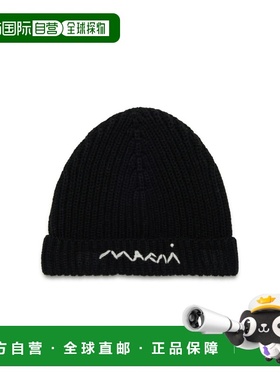 MARNI 男童帽子 M01638BM00WB0M900 AW2025 黑色 Hat