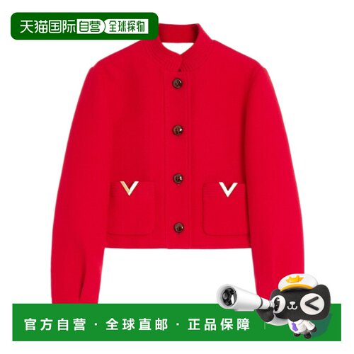 VALENTINO 女士外套 BCJ5C55KJ257 SS2026 红色 长袖大衣