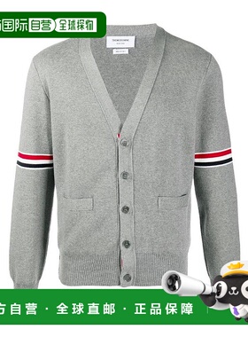 1h可退 奢淘 Thom Browne 4-Bar 三色条纹开衫 男 MKC310AY3007