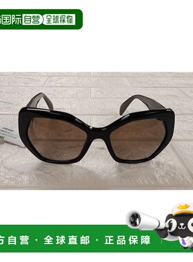 PRADA 女士太阳镜 0PR16SS1AB1X1 SS2025 黑色 全框太阳镜普拉达
