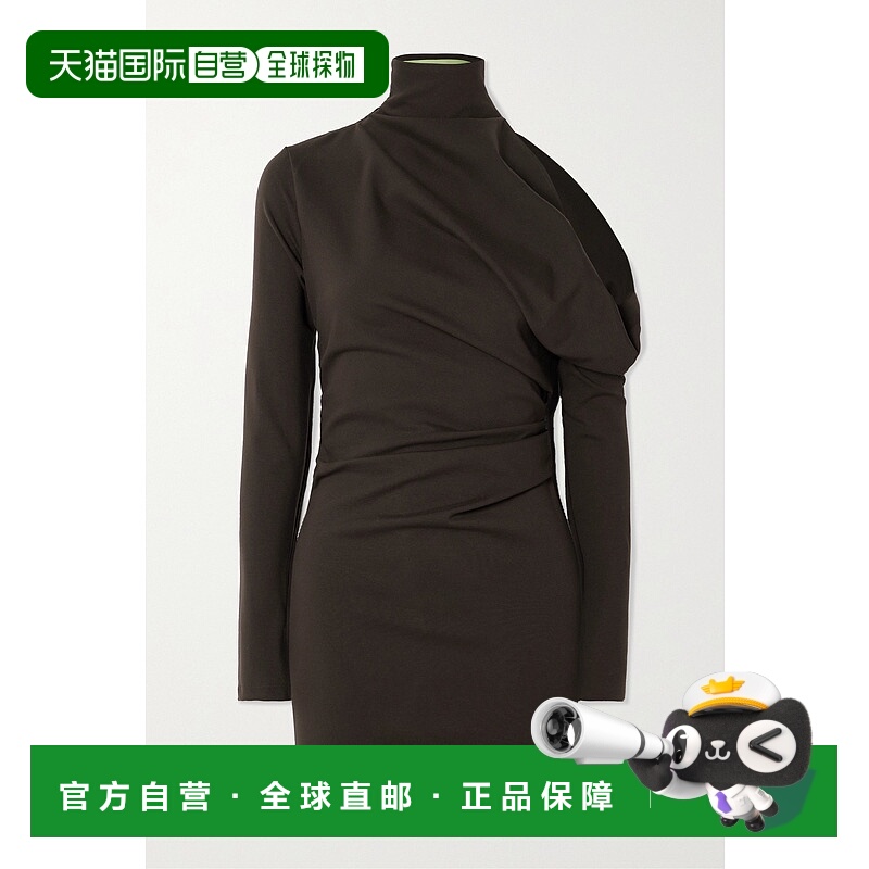 1h可退 潮奢 GAUGE81 女士 Teresa 不对称弹性针织迷你连衣裙 124