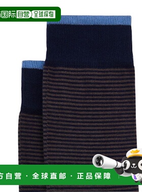 HOGAN 男士袜子 KSMF651943SP28U808 AW2025 蓝色 条纹图案袜子