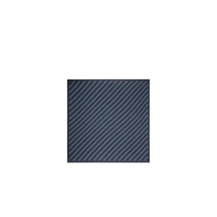 FENDI 男士围巾 FXS323AUUCF1PJB SS2025 蓝色 饰边条纹围巾方巾