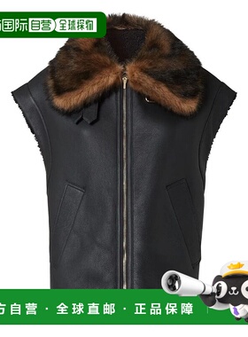 FENDI 女士马甲 FM5434AHBDF0GME AW2025 黑色 NAPPA SHEARLING G