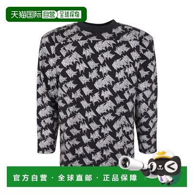 ERL 男士T恤 ERL06T0141 SS2023 黑色 UNISEX PRINTED LONGSLEEVE