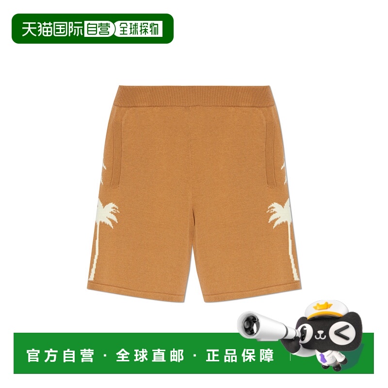 1h可退 PALM ANGELS 男士短裤 PMHM012S25KNI0026103 SS2025羊毛