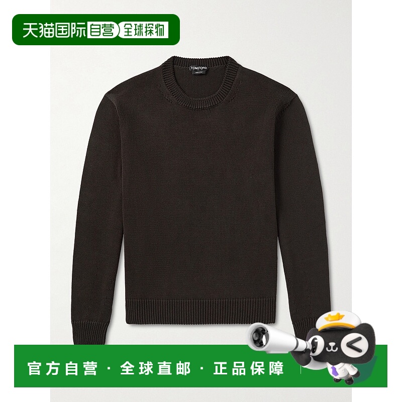 潮奢 Tom Ford 汤姆 福特 男士 棉质真丝混纺毛衣 KCL070YMC043EI