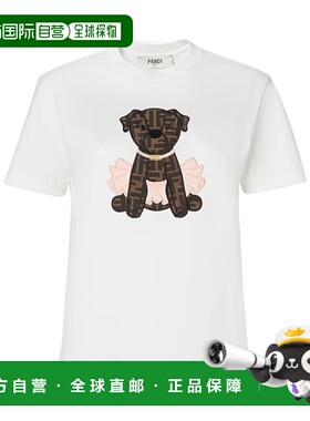 FENDI 女士T恤 FS7254AW94F08QQ SS2026 白色 T-SHIRT ITINA CHAR