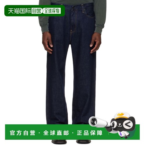 CARHARTT WIP 男士 海军蓝 Aaron 牛仔裤 I036728Blue直筒裤