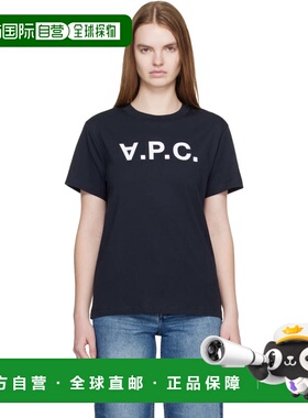 1h可退 潮奢 A.P.C. 女士 海军蓝 Standard Grand VPC T 恤 COHBM