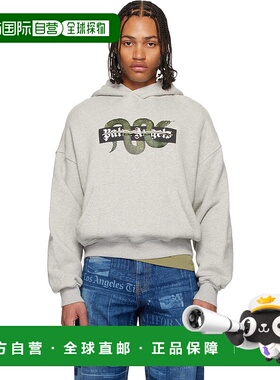 1h可退 潮奢 Palm Angels 棕榈天使 男士 灰色 Snake Graphic 连