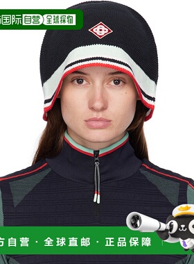 1h可退 潮奢 Casablanca 女士 黑色 Stripe Crochet 渔夫帽 APF25