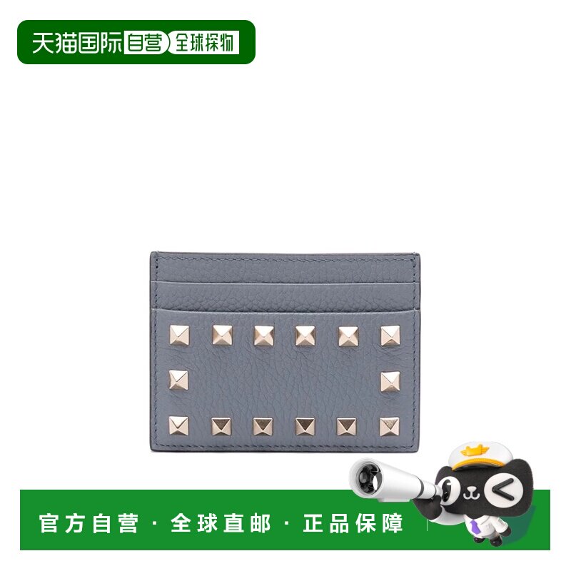 VALENTINO 女士钱包 WP0486VSHMXE SS2026 灰色 铆钉卡包