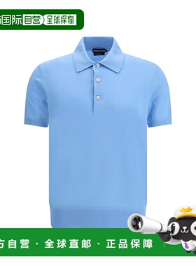 1h可退 TOM FORD 男士衬衫 KPS035YMC040UCZ SS2026 蓝色短袖