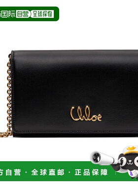 1h可退 潮奢 Chloe 蔻依 女士 黑色 Iconic Flap Wallet On Chain