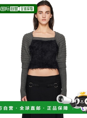 1h可退 潮奢 Andersson Bell 女士 灰色 & 黑色 Furry Chunky 毛