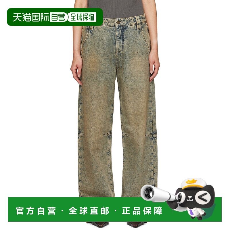 1h可退 潮奢 Guess 盖尔斯 女士 蓝色 Relaxed 牛仔裤 M4BA74D4S1