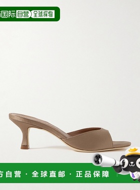 1h可退 潮奢 Staud 女士 Brigitte 绸缎凉拖 F25F6001STTRUF拖鞋