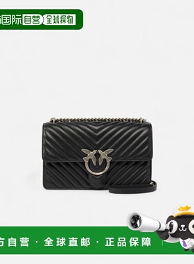 PINKO 女士单肩包 252100941A0GKZ99O SS2025 黑色 PINKO LOVE ON