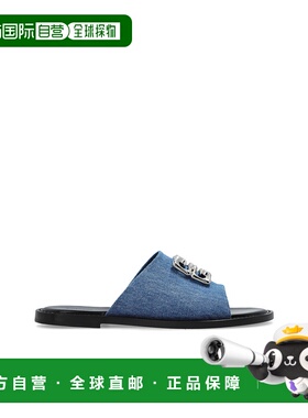 GIVENCHY 女士凉鞋 BE3099E1LJ420 SS2025 蓝色 Slides with logo