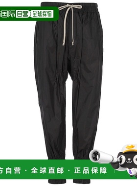 RICK OWENS 男士休闲裤 RU02E1383NP09 AW2025 黑色