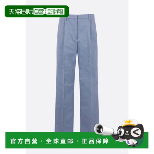 Prada 普拉达 女士 trousers 直筒斜纹棉布裤 P207KSOOO10YP